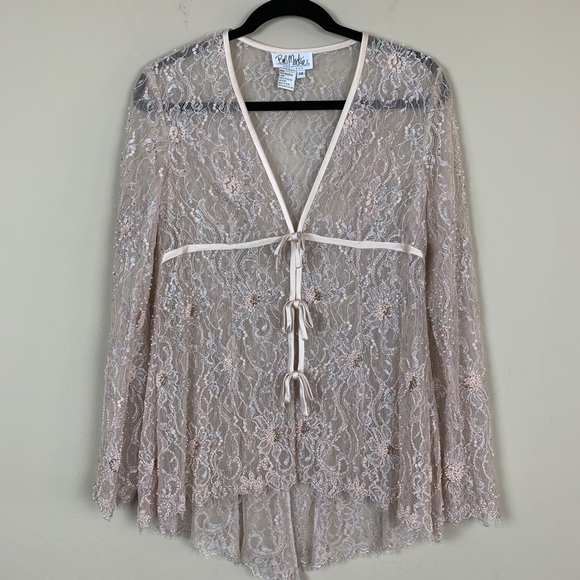 Bob Mackie Boutique Tops - Bob Mackie Vintage Beaded Blouse